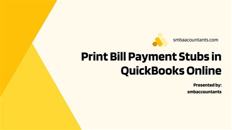 how to print a bill payment stub in quickbooks online and why it's important to keep financial records